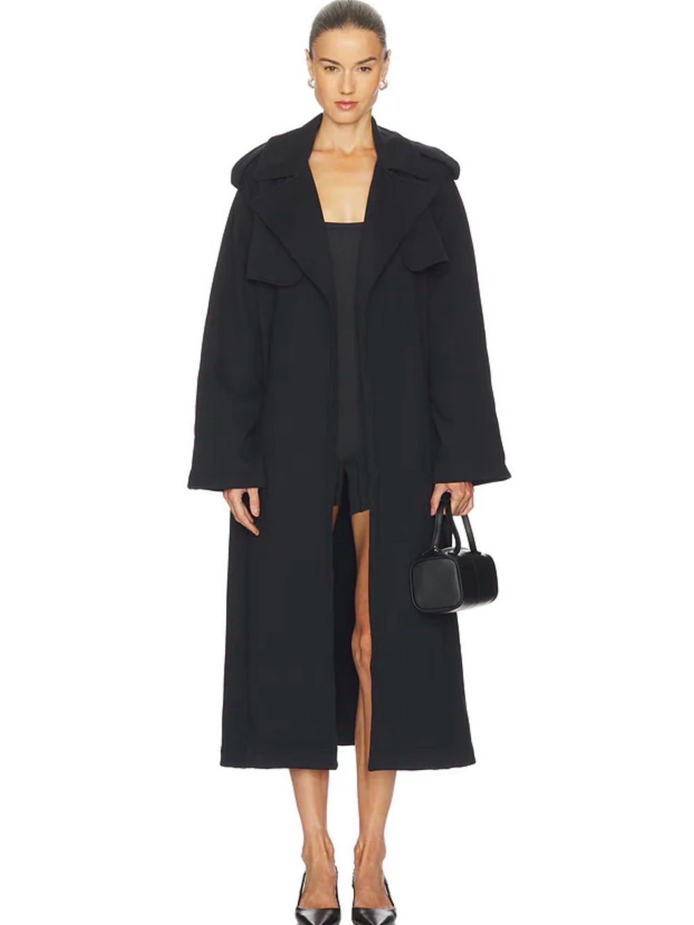 SKIMS Boyfriend fleece trenchcoat
